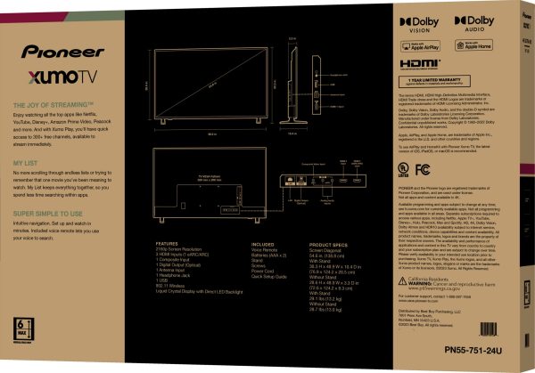 Pioneer 55 Inch 4K UHD Smart Xumo TV Home Entertainment-10