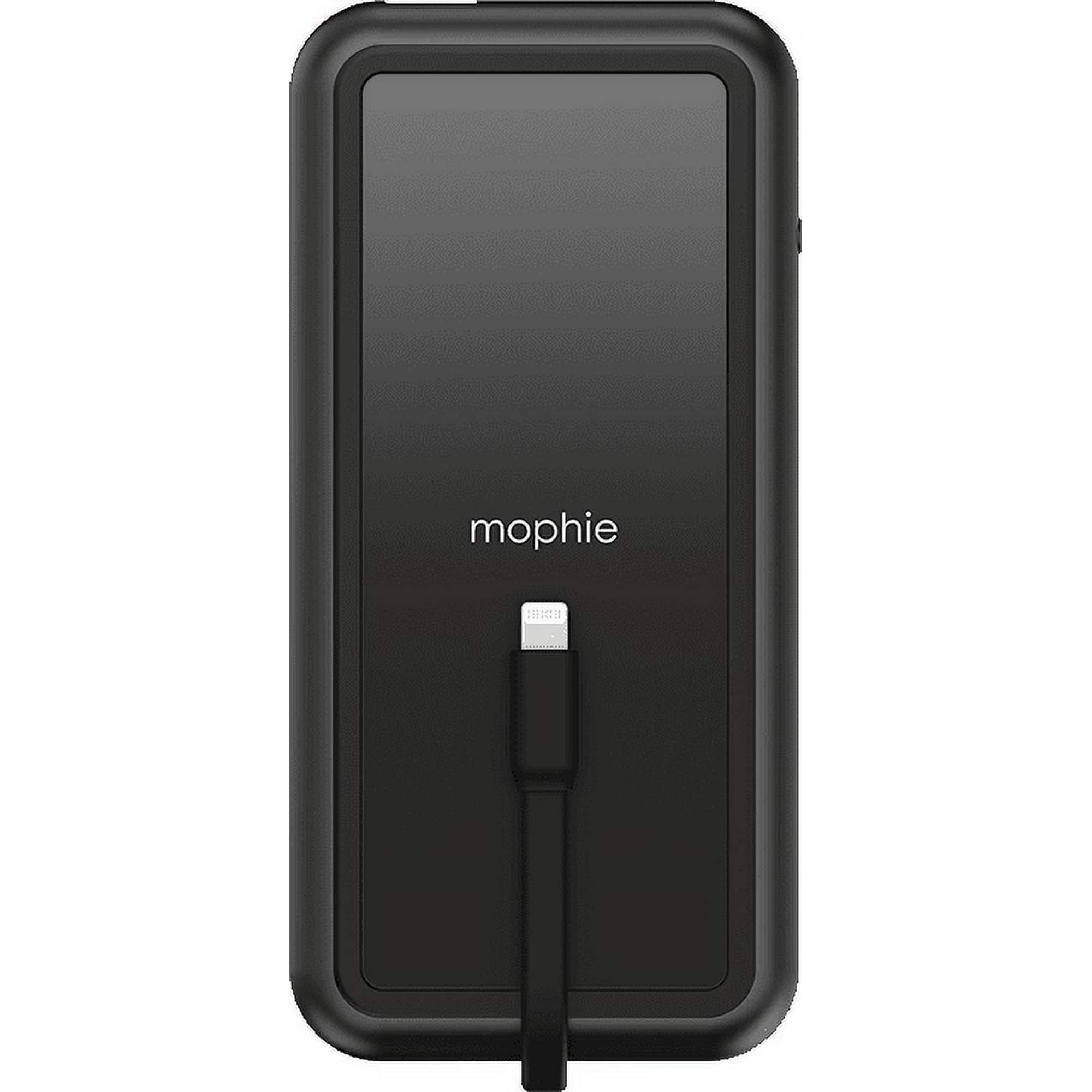 Powerstation Plus XL portable charger with integrated Lightning cable and wireless pad