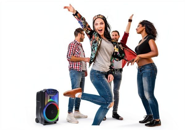 Emerson EDS-1220 Portable Bluetooth Party Speaker Flame-5