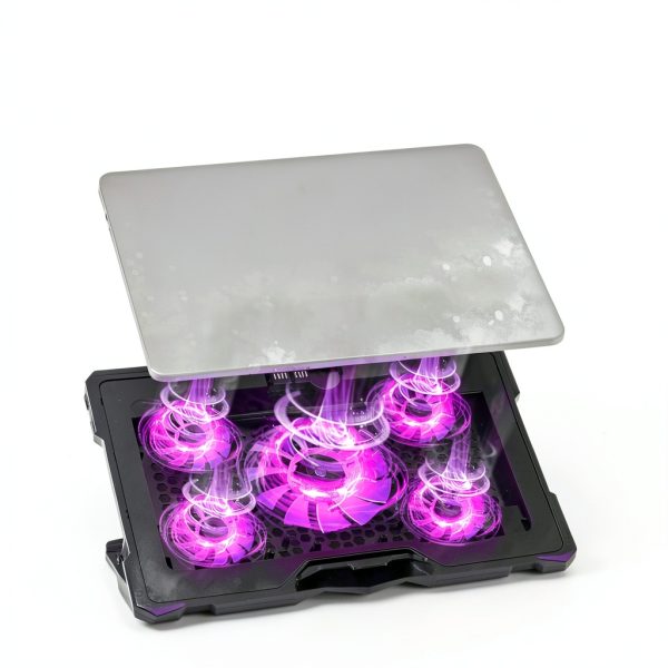 Gaming Laptop Cooling Stand with RGB Fans Purple S035-5