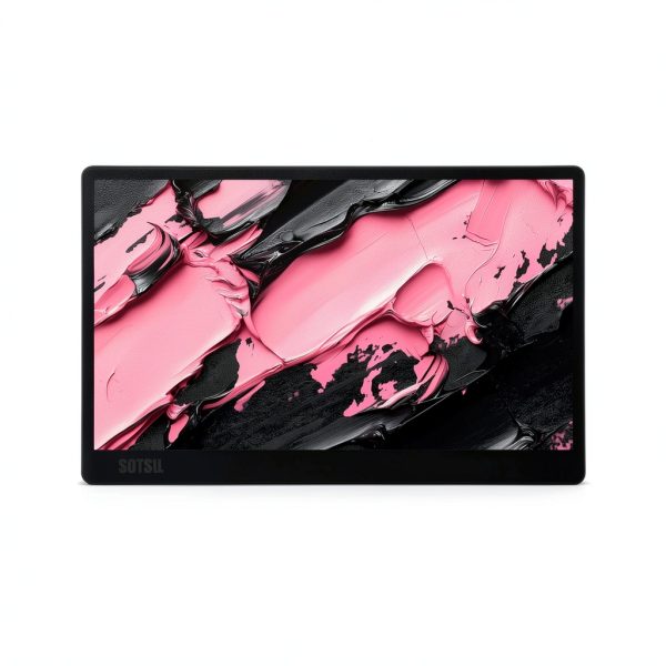 SOTSU SleekView 15.6 Portable Monitor Black White HDMI-0