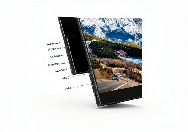 HKC V16 Portable Monitor Full HD IPS Ultra Slim Gray-10