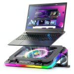 Gaming Laptop Cooling Pad RGB Lighting Ergonomic Stand-0