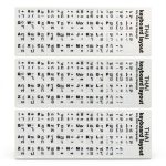 Pavo Keyboard Sticker Replacement Faded Letters Fresh Look-0