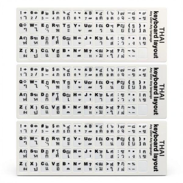 Pavo Keyboard Sticker Replacement Faded Letters Fresh Look-0