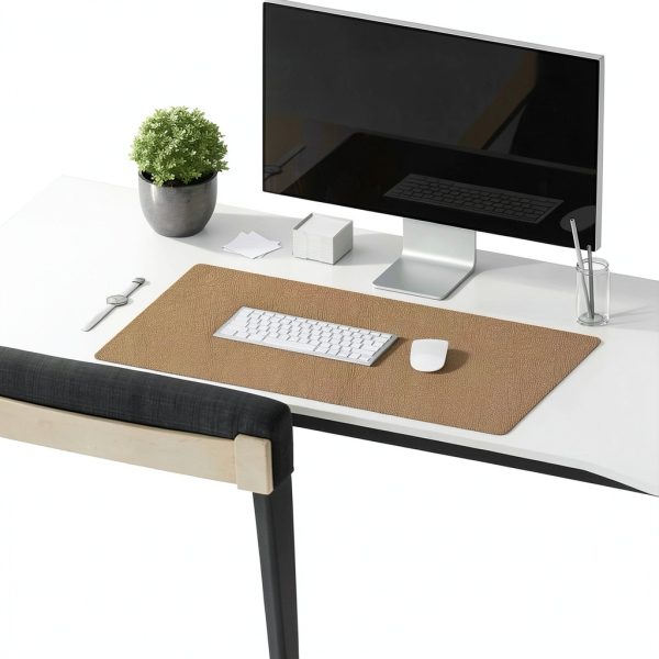 Leather Desk Pad Protector Home Office Writing Drawing-5