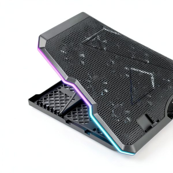 Laptop Cooling Pad 15 Fan Adjustable Height USB Ports-4