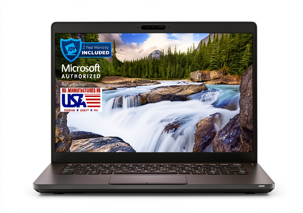 Dell Latitude 5401 laptop showing the 14-inch HD display and sleek design
