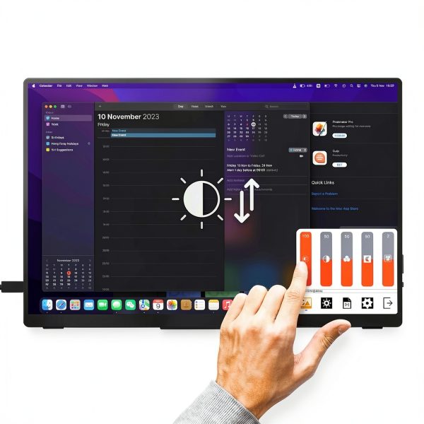 MINIX SF16 Portable Monitor 16 Inch HD USB C Touch-2