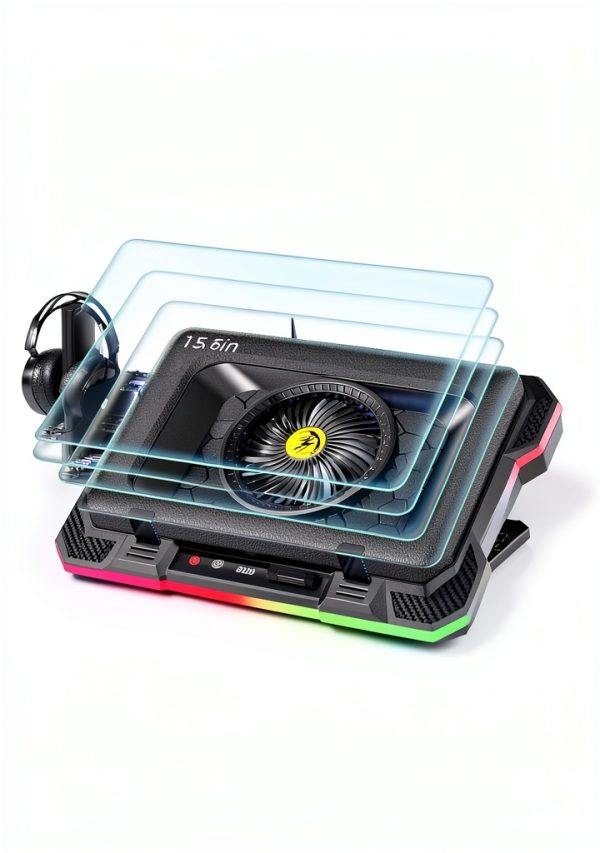 Pavo Laptop Cooling Pad 5.5 Inch Fan Gaming Performance-5
