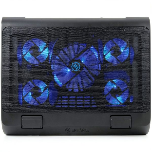 ENHANCE Laptop Cooling Stand Five Fans Adjustable Height-4