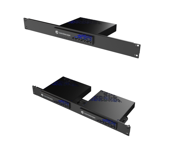 Kaleidescape KMOUNT MINI Black Rack Mount Shelf Faceplates-1