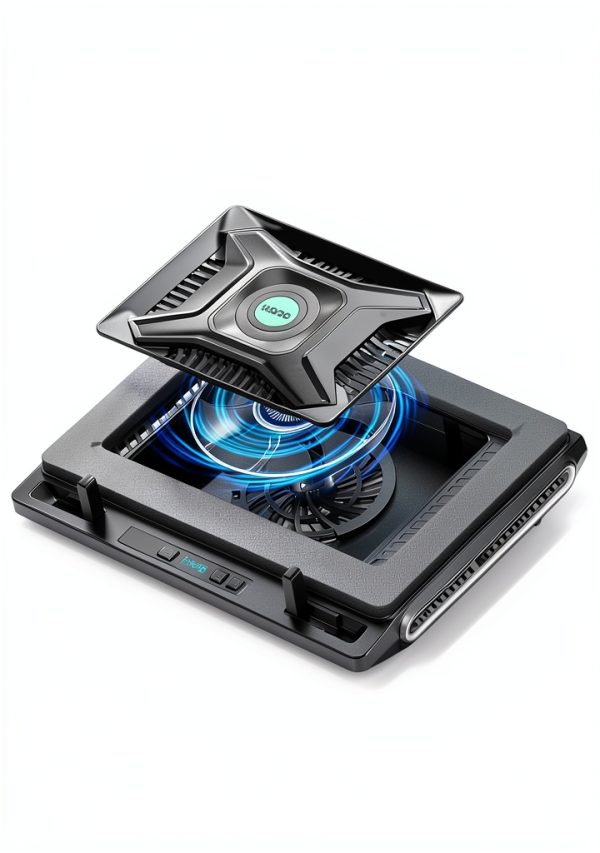 Laptop Cooler Black 3500 RPM Turbofan Gaming Performance-1