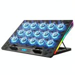 KeiBn Laptop Cooling Pad 15 Fans RGB Gaming Accessory-0
