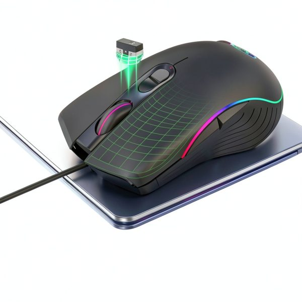 SKRAN Wired Gaming Mouse 8000 DPI RGB Ergonomic PC Laptop-3